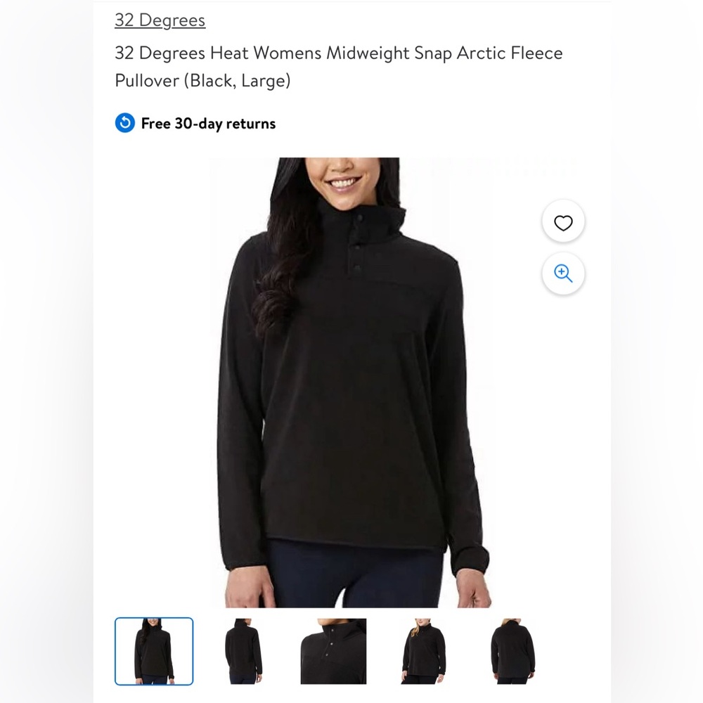 32 Degrees Ladies Funnel Neck